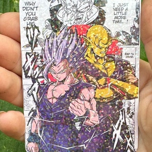 Dragon Ball DBZ résistant à l'eau taille carte standard en verre brisé Holo