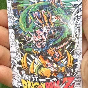 Dragon Ball DBZ résistant à l'eau taille carte standard en verre brisé Holo