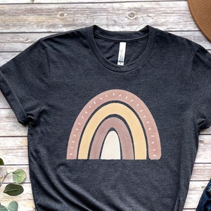 Boho Rainbow Shirt, Retro Rainbow Shirt, Women Shirt, Boho Vintage Shirt, Retro Boho Shirt, Love Rainbow Tshirt, Graphic Tee