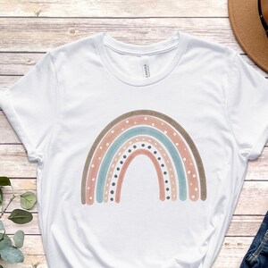 Boho Rainbow Shirt, Retro Rainbow Shirt, Women Shirt, Boho Vintage Shirt, Retro Boho Shirt, Love Rainbow Tshirt, Graphic Tee