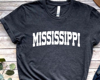 Mississippi State Shirt, Mississippi Tshirt, Mississippi Lover Tee, Unisex Gift, Vrouwen, Mannen, Vriend