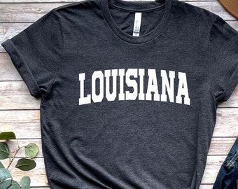 Camicia di Stato della Louisiana, Camicia louisiana, Louisiana Lover Gift, Louisiana Gift, Unisex Gift, Amico, Donne, Uomini