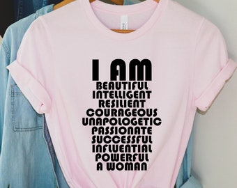 Ich bin eine Frau, die Worte bestätigt, positive Worte, motivierend, affirmierend, stärkend, kraftvolle Frau