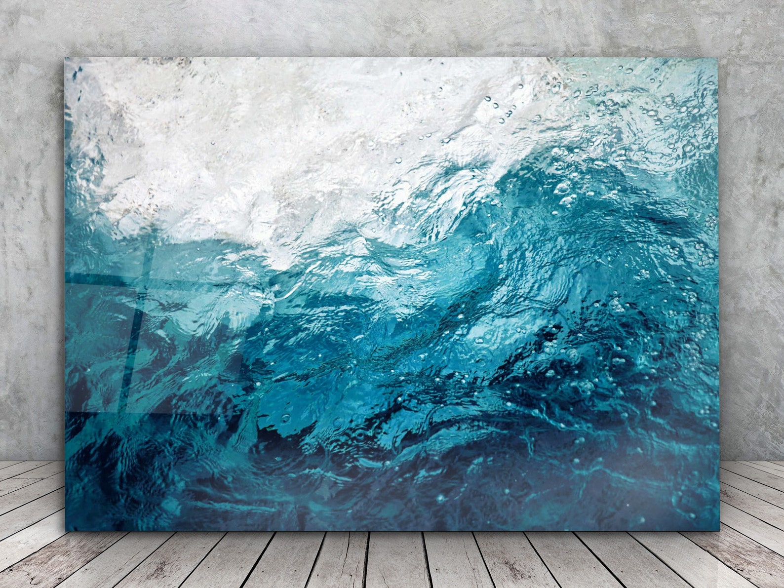 Glass Wall Art Ocean Glass Art Tempered Large Glass Wall Art Etsy