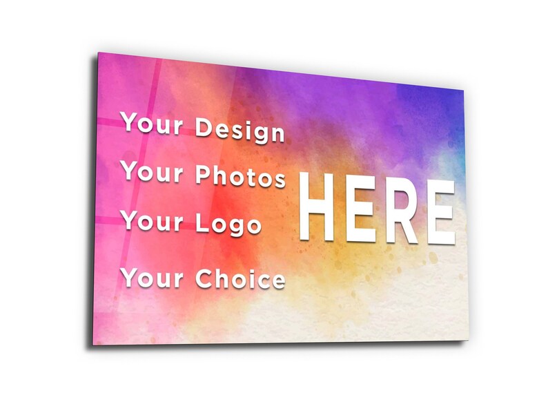 Custom Glass Wall Art Custom Glass Art Wall Decor Temper Etsy