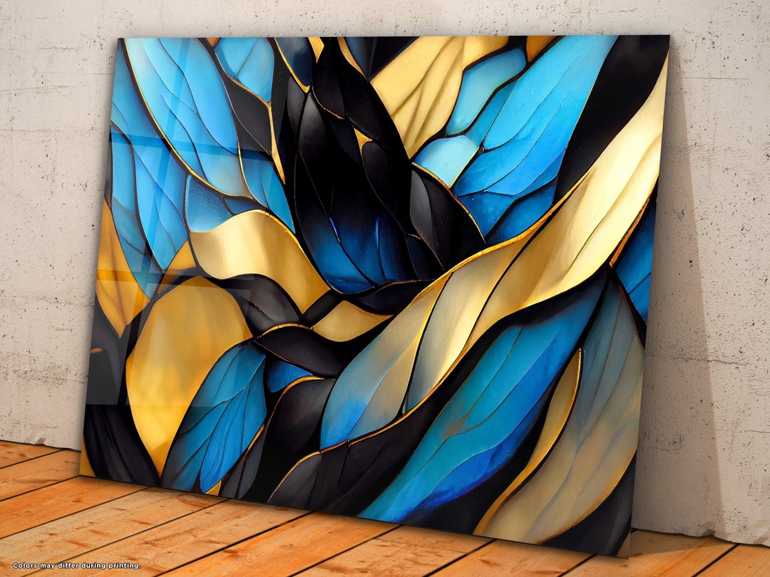 Stained Glass Paint Fractal Glass Art Stained Glass Art Large Glass
