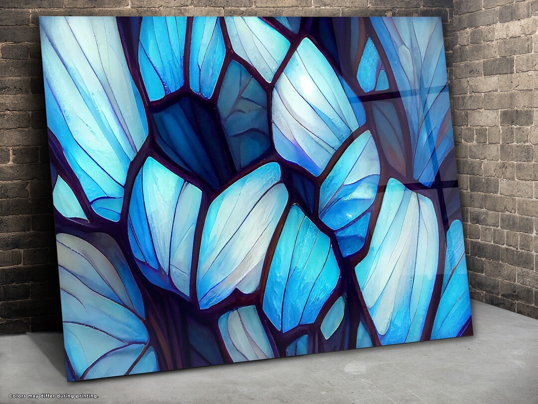 Stained Glass Paint, Fractal Glass Art, Stained Glass Art, Large Glass