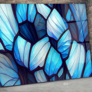 Stained Glass Paint, Fractal Glass Art, Stained Glass Art, Large Glass Wall Art, Panoramic Wall Art, Tempered Glass Art Glass Photo Wall Art