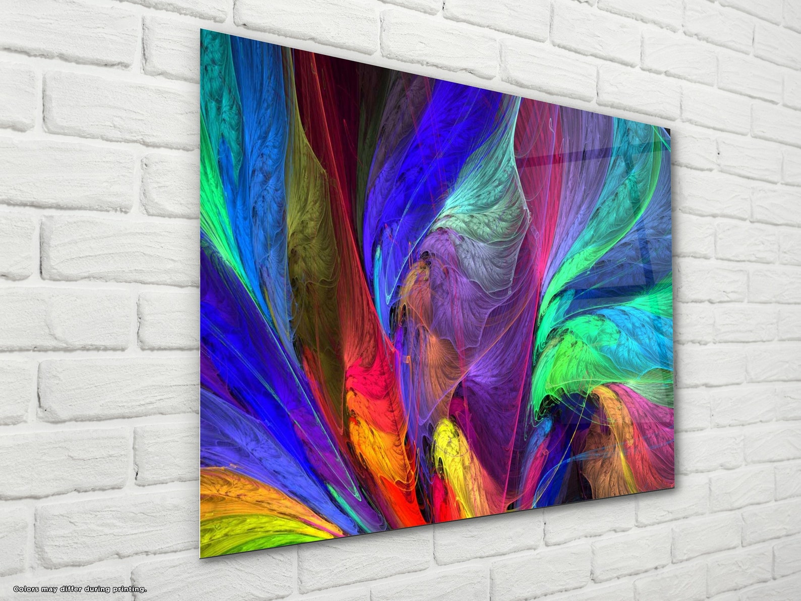 Stained Glass Decor Abstract Glass Art Tempered Glass Art Etsy