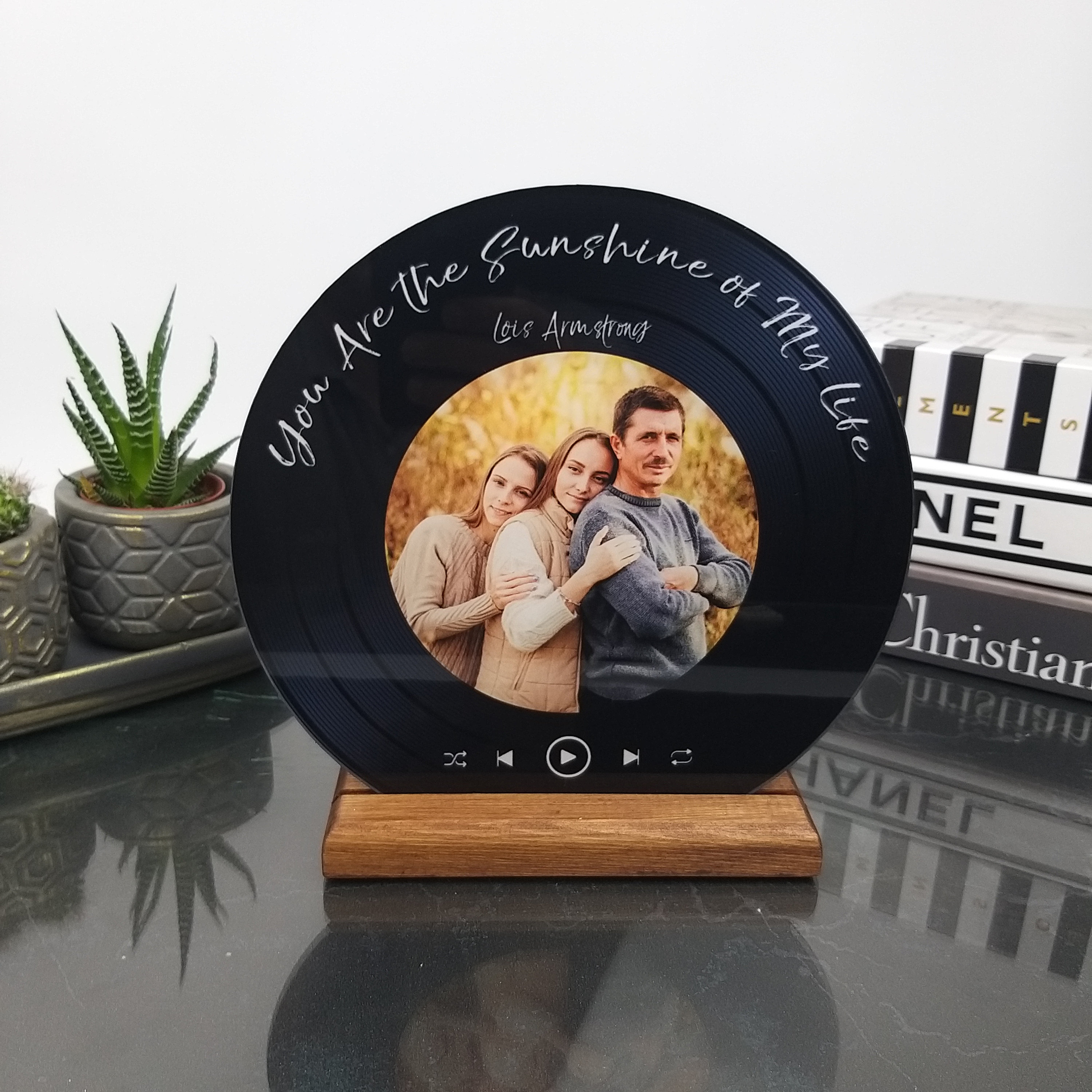 Personalised Song Album Record Plaque Glass Couples For Etsy