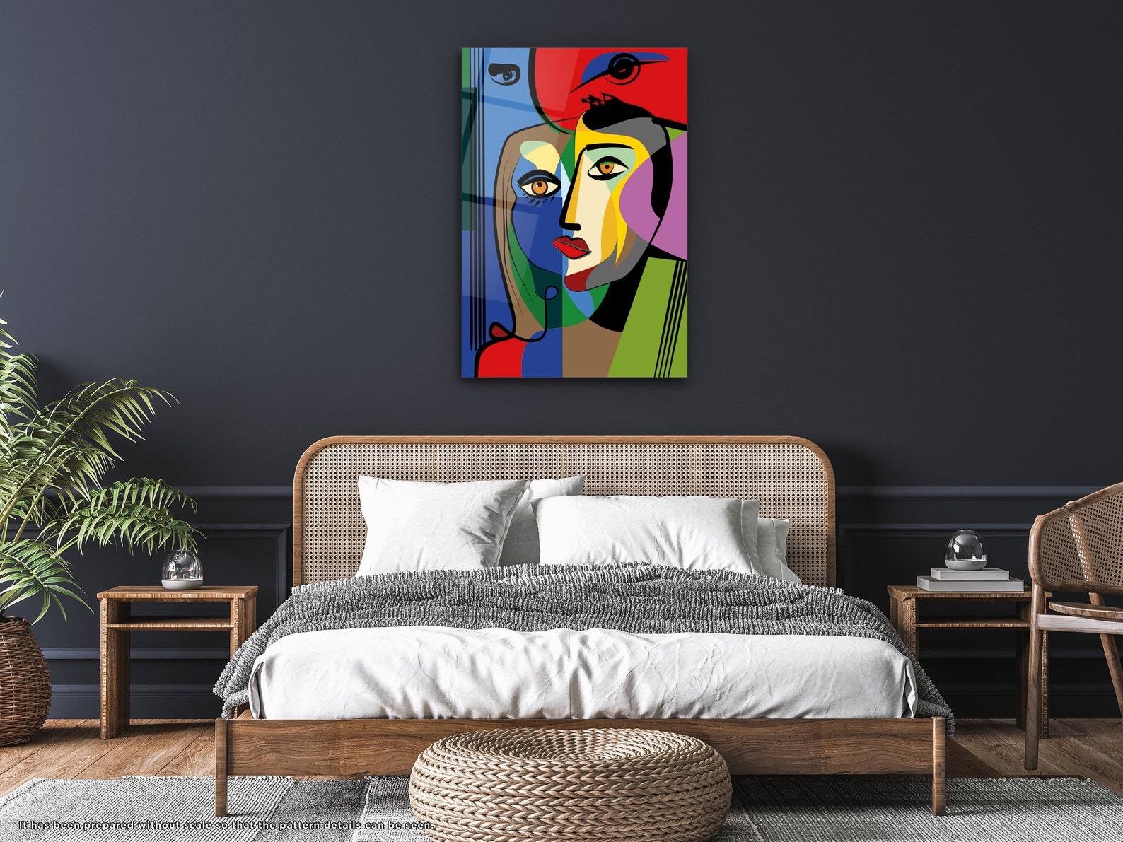 Cubism Wall Art Modern Glass Wall Art Cubism Art Paint Etsy
