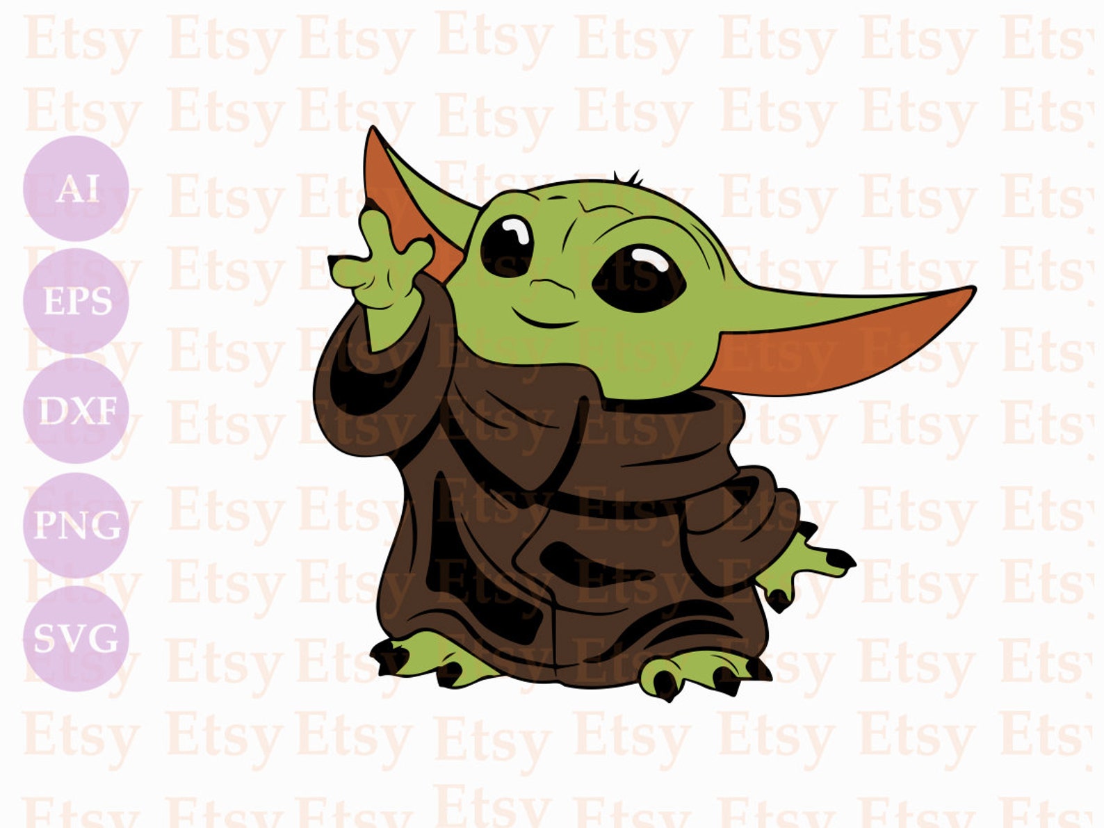 Download Baby Yoda SVG file for cricut Baby Yoda layered svg Baby ...
