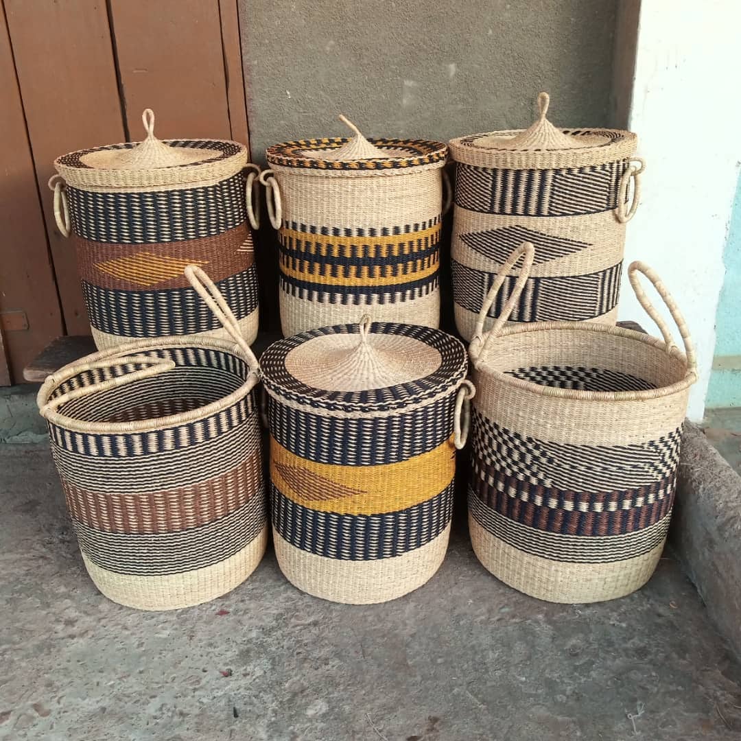 Large Woven Laundry Basket African Woven Basket Hand Woven - Etsy UK
