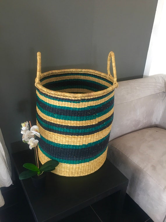 Woven Laundry Basket African Laundry Basket Natural Woven Etsy