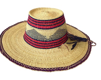 African woven hat, Woven sun hat, Bolga hat, natural woven hat, woven summer hat, farmers hat, African woven unisex hat,