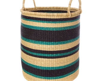 Woven laundry basket, Woven Hamper, Basket, Handmade Laundry Basket,