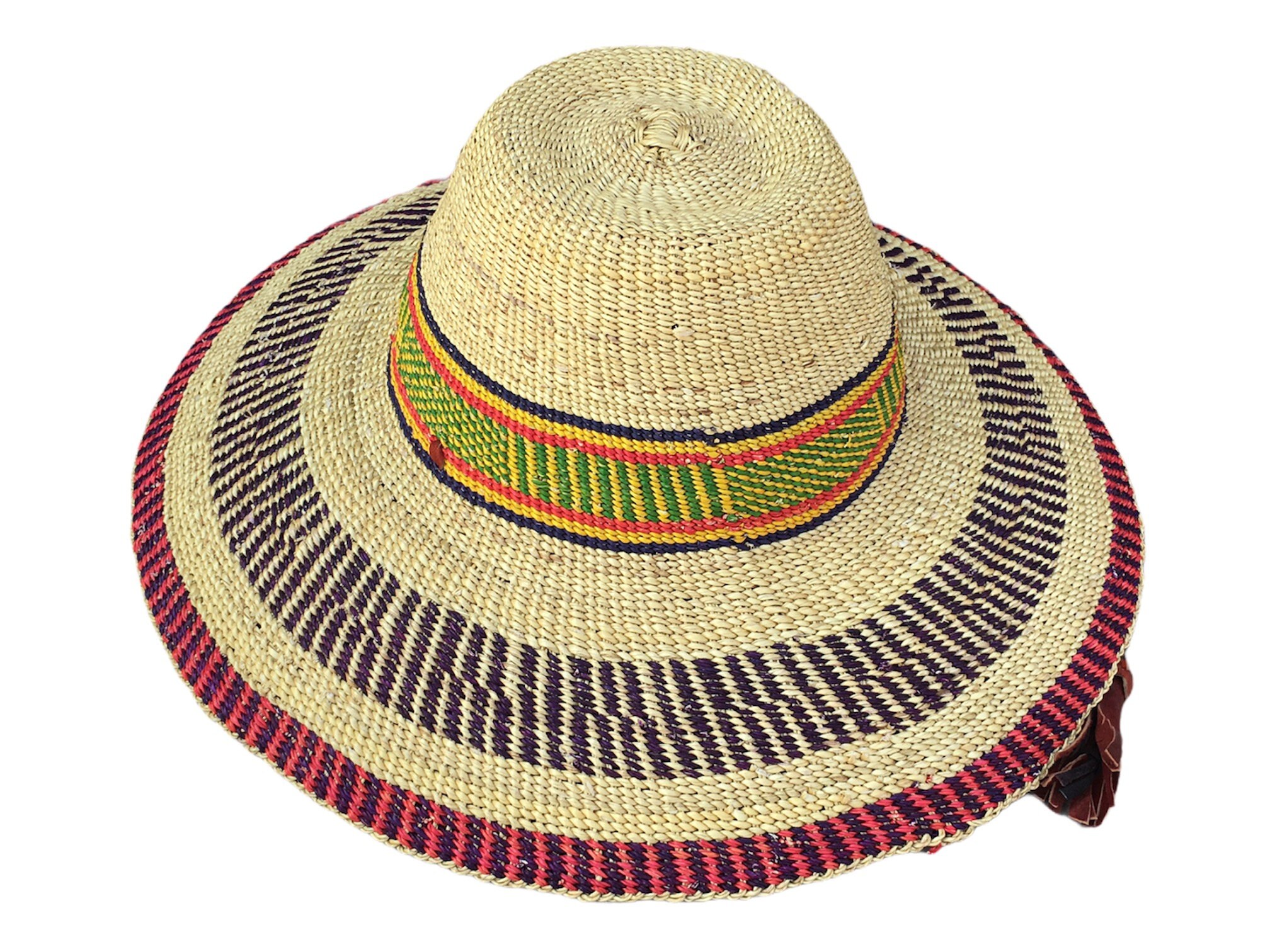 Woven sun hat farmers hat African woven hat summer hat Etsy