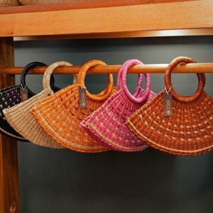 YAMA handgewebte Tasche, gewebte Geldbörse, afrikanische gewebte Geldbörse, einzigartige gewebte Tasche, afrikanische Tasche
