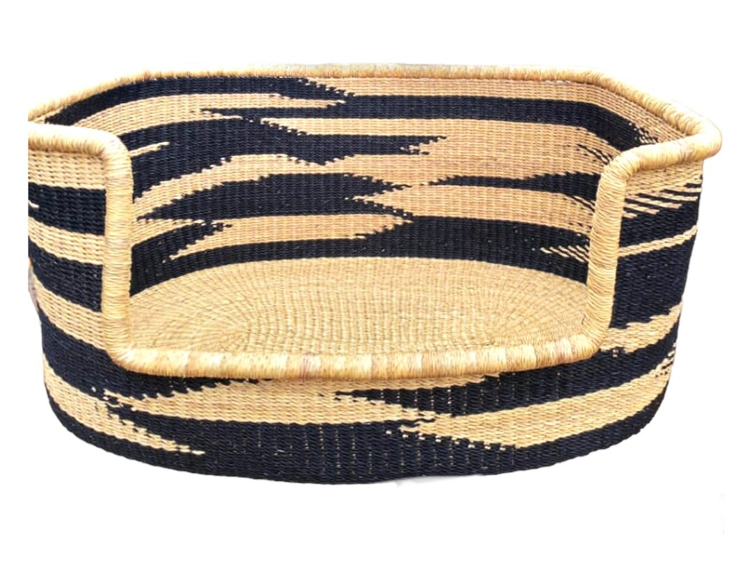Woven Dog Basket. Pet Bed, African Pet House, African Basket Etsy