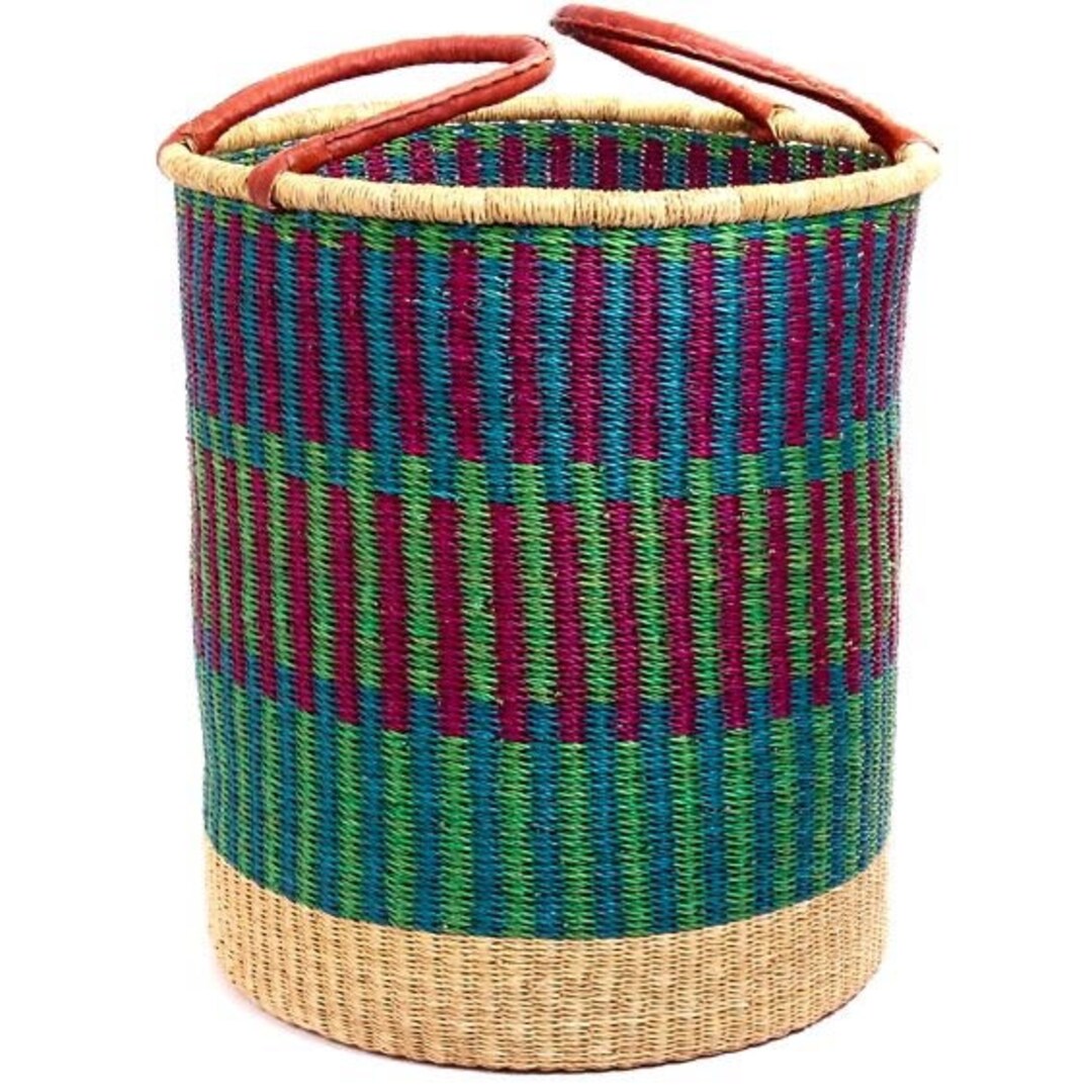 Woven Laundry Basket African Laundry Basket Woven Hamper Etsy