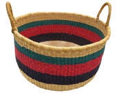 Woven basket laundry basket home organizing basket bolga baskets