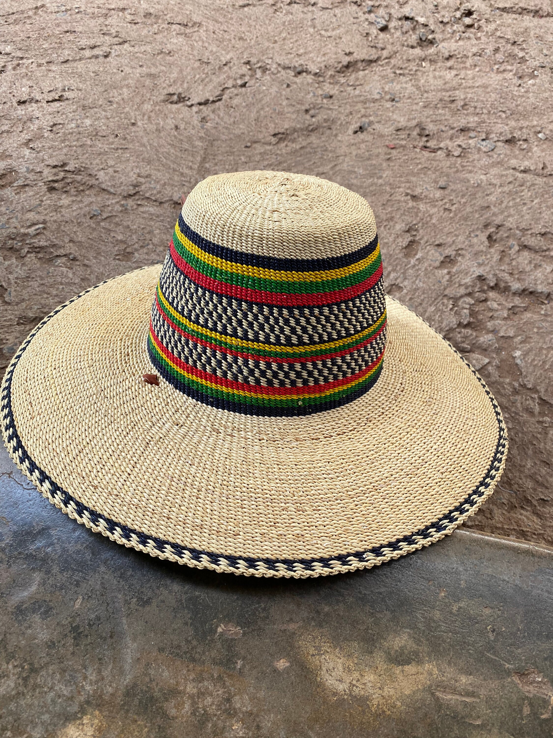 rattan sun hat