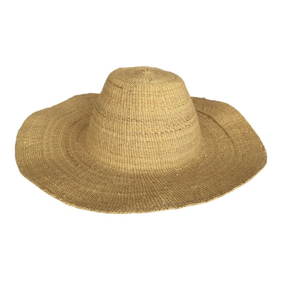 Natural Woven Hat, African Straw Hat, African Sun Hat, Large Straw