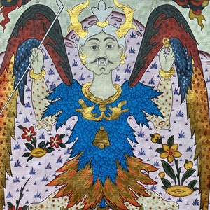 Handmade Ottoman Miniature Painting / Antichrist(Deccal)