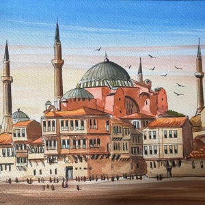 Dipinto fatto a mano di Istanbul, arte murale