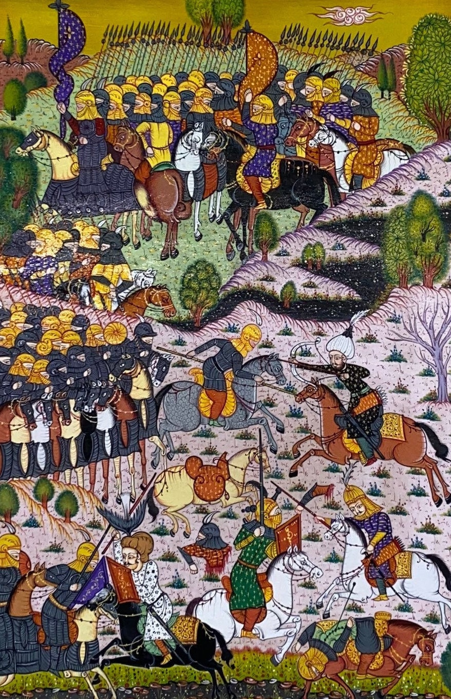 Handmade Ottoman Miniature Painting / Pitched Battle of Mohacs - Etsy