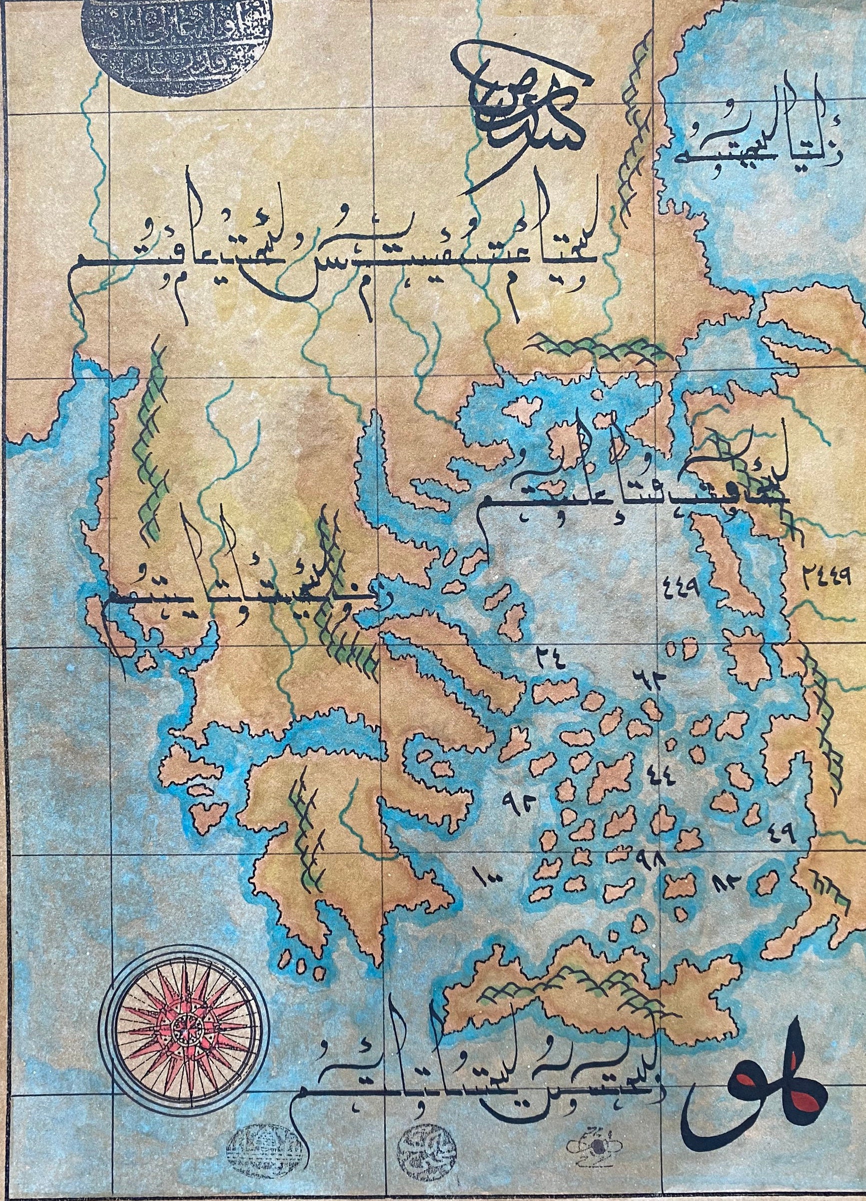 アレクサンドル・ヴュイユマン 銅版画『オリジナル　アジア古地図』1850年頃制作 3_000000004926.jpg?1737968407