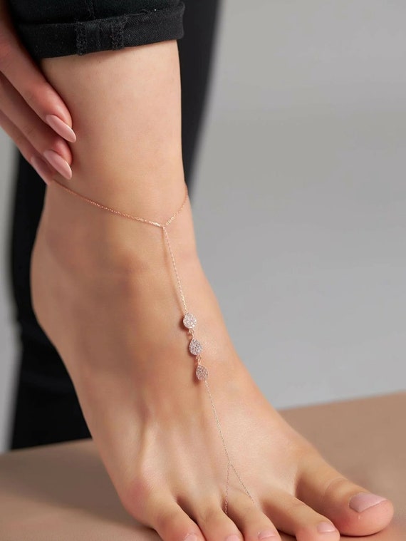 Womens Foot Chain Anklet Ankle Bracelet Barefoot Sandal Beach Foot Jewelry  * | eBay