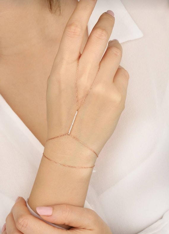 Bracelets en argent sterling pour femme bracelet chaine bracelet bague bracelet lariat bracelet doigt bracelet esclave bracelet femme Etsy France