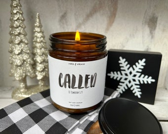 You are Called | 2 Timothy 1:9 | Bible Verse Soy Candle | Santal Vanilla