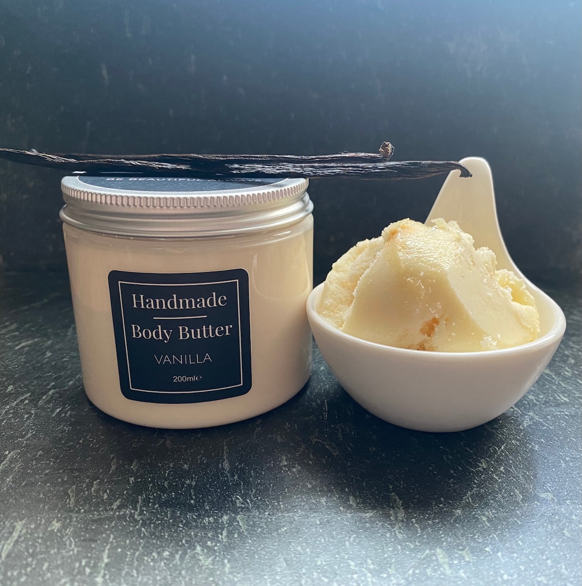 Handmade Shea & Cocoa Butter Vanilla Body Butter 200ml Etsy