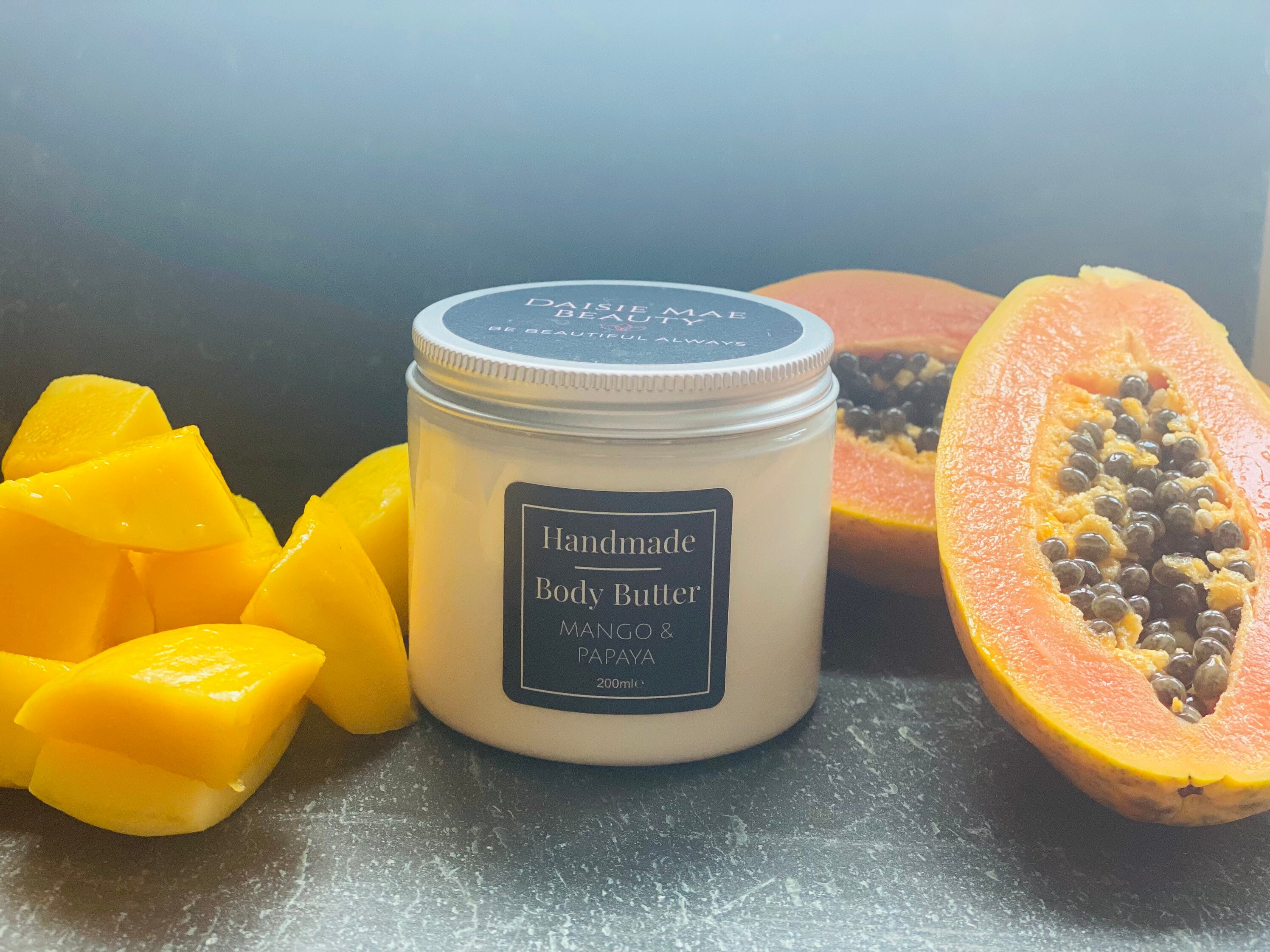 Handmade Shea & Cocoa Butter Mango and Papaya Body Butter Etsy