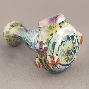 Gold and Silver Fumed Glass Pipe