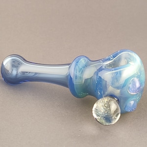 Galaxy Glass Pipe with Dichro Marble