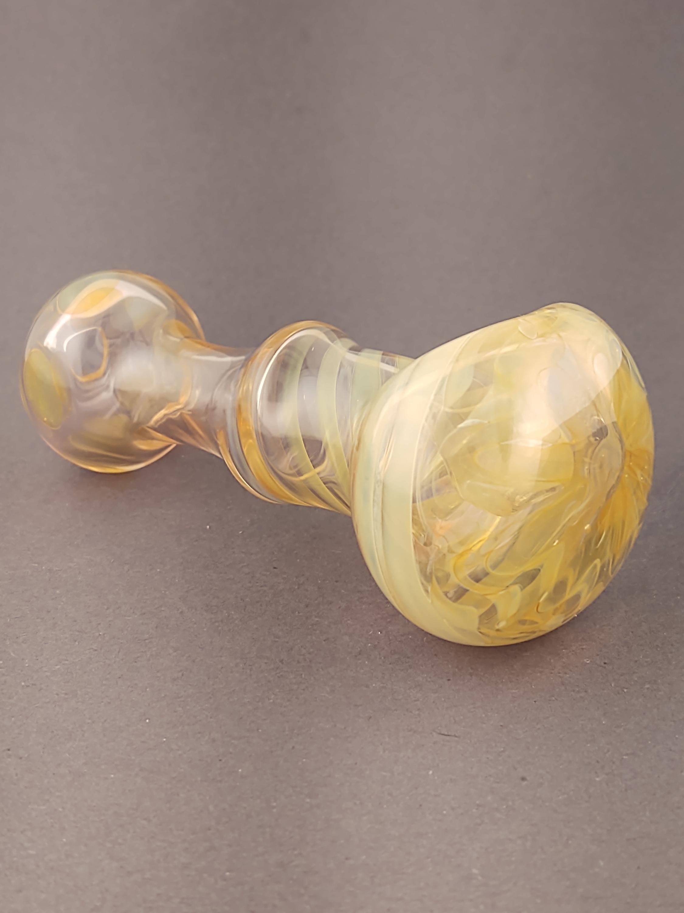 その他 Pink gold glass pipe Liquid Filled Glass Freezer Pipe, Pink & Gold