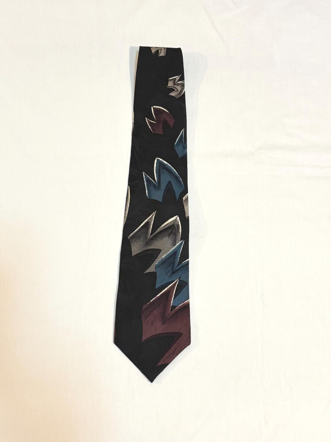90's Chez Roffe Silk Necktie - Etsy