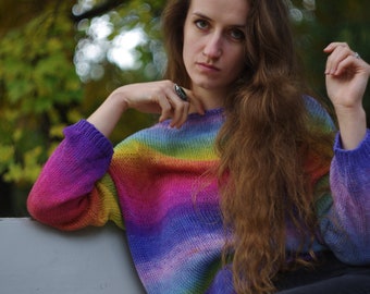 suéter de algodón colorido