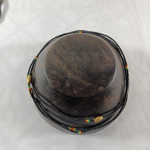Tobillera de Cuentas Africanas 25cm – Joyería Étnica Hecha a Mano para Mujer 07