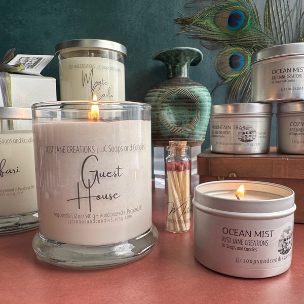 Scented Natural Soy Candle Collection