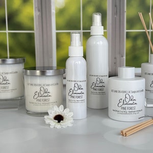 Odor Eliminating Candles, Reed Diffusers & Room/Linen Sprays