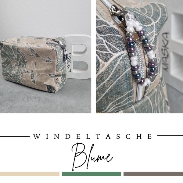 Wickelclutch/ Windeltasche/ Kosmetiktasche// Wetbag// individualisierbar