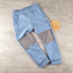 Kinderhose mit verstärktem Knie// Größe & Farbe individualisierbar jeansblau