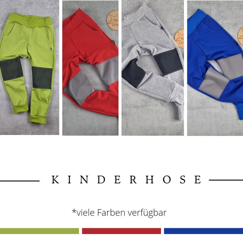 Kinderhose mit verstärktem Knie// Größe & Farbe individualisierbar Bild 1