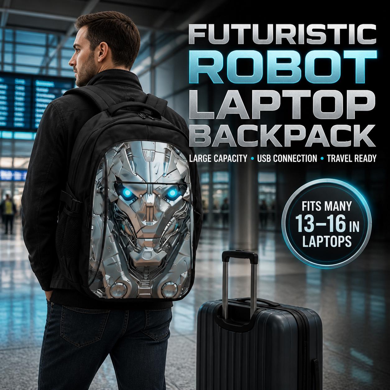 Robot Backpack - Etsy