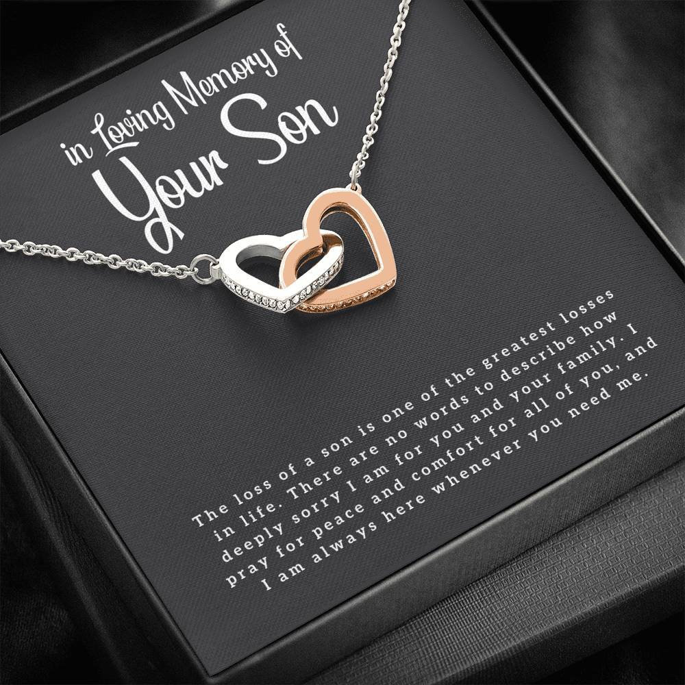 Loss of Son Gift Son Remembrance Necklace Son Memorial Gift Etsy
