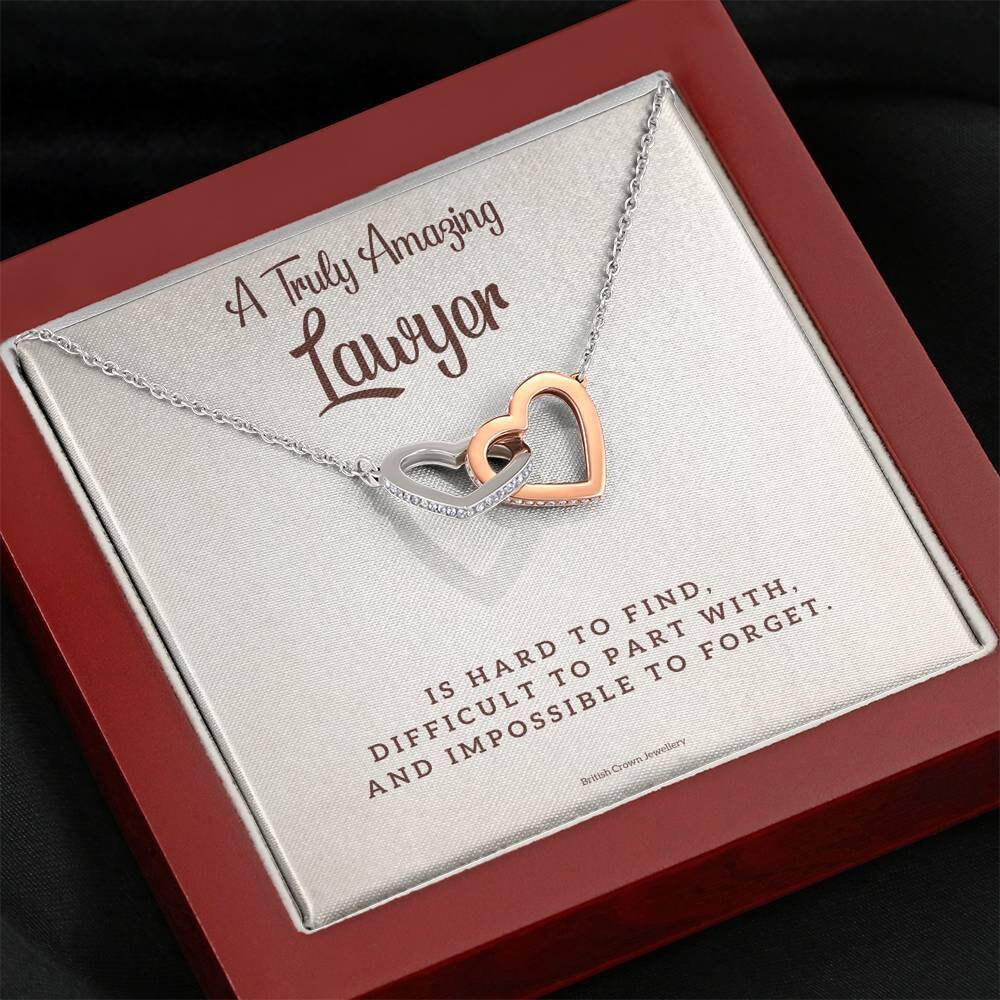 Lawyer Appreciation Gift Necklace for Lawyer Thank You Etsy